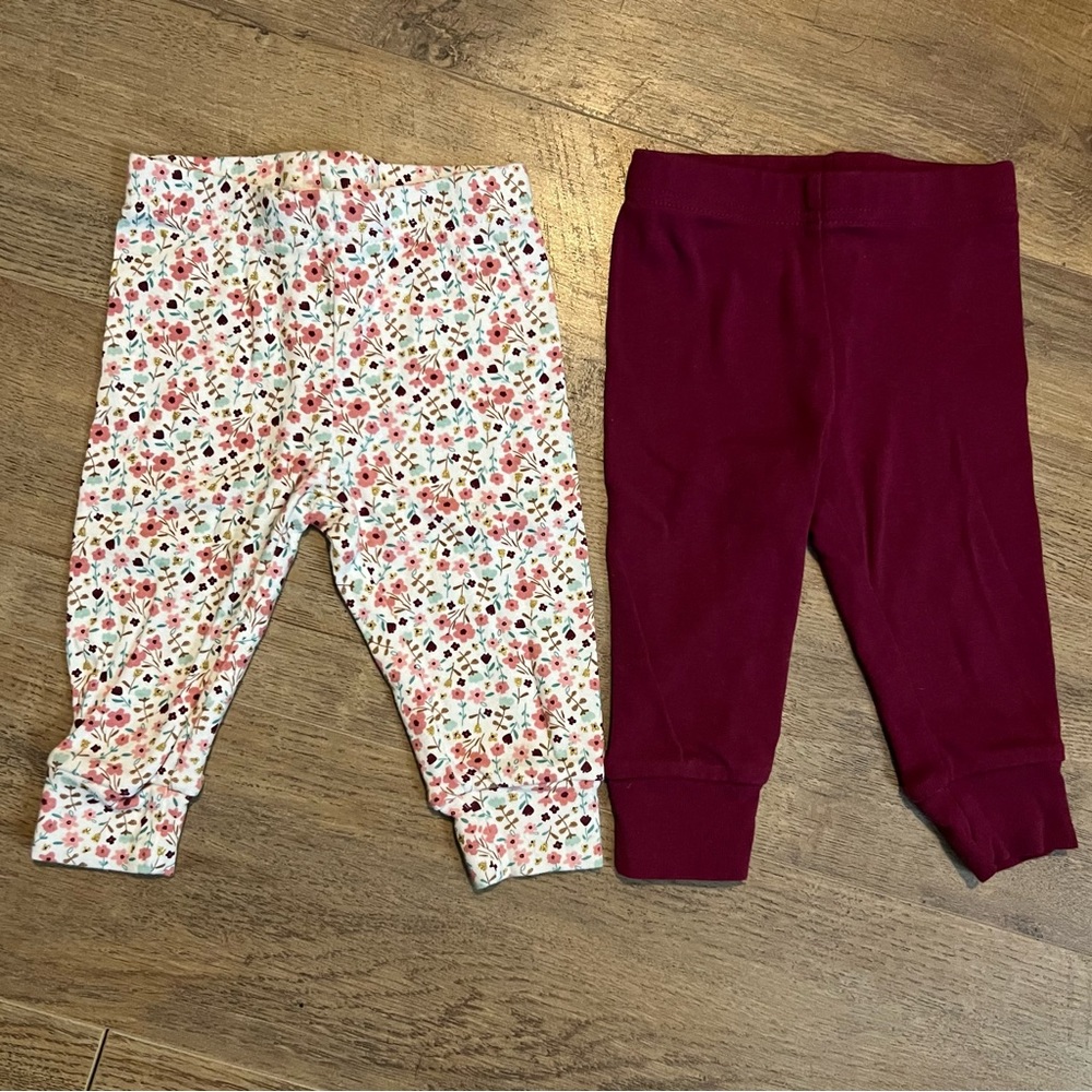 Just One You made by Carter’s Girls Leggings, set of 2, size 9 months